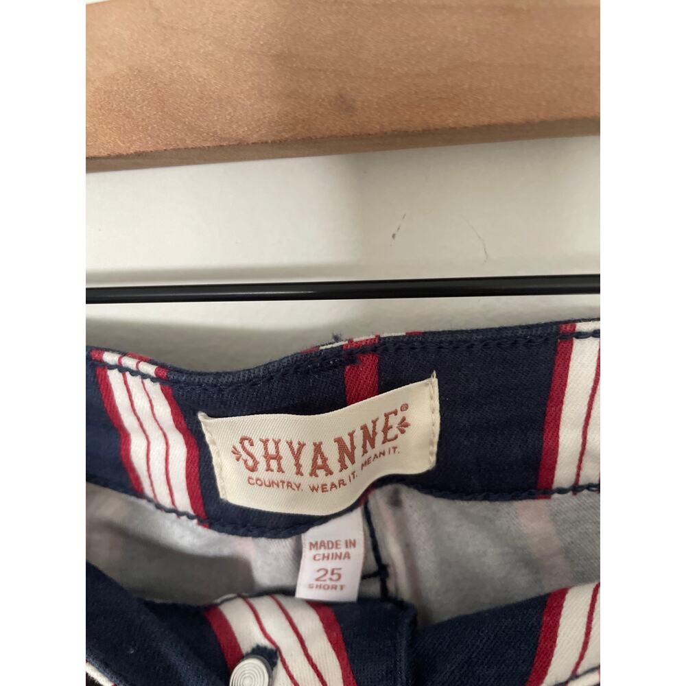 NWT Shyanne Stripe High Rise Flare Jeans Size 25 Western Rodeo - Picture 9 of 11